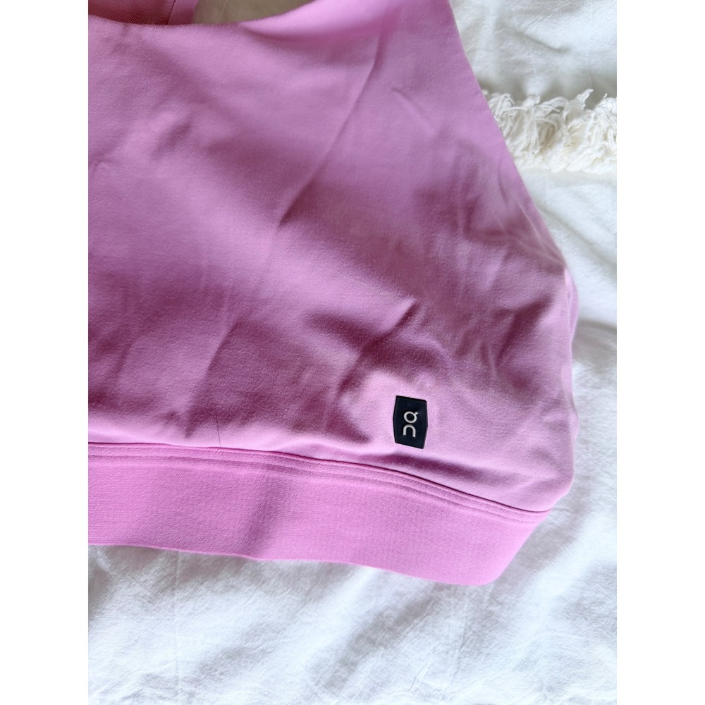 On Running Cora Active Bra Pink Low Impact Racerback  Women Size Medium - Picture 4 of 5